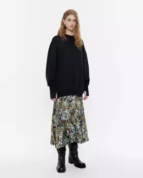 Платье-толстовка с принтом Bimba y Lola, черный