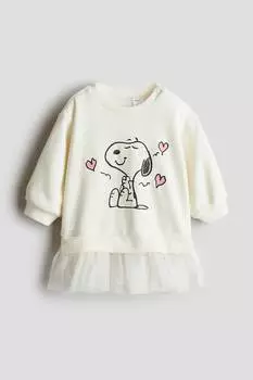 Платье-Толстовка с юбкой из тюля H&M, мультиколор