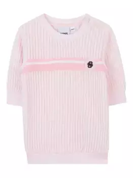 Платье-толстовка в рубчик BOSS Kidswear, розовый