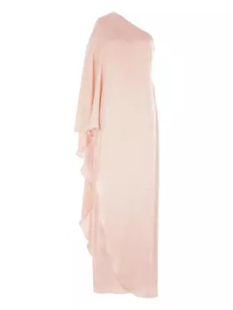 Платье TOM FORD с асимметричными рукавами, розовый