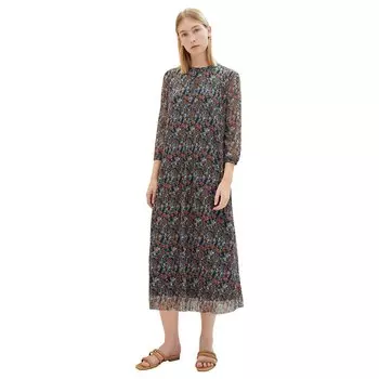 Платье Tom Tailor 1038715 Printed Mesh Pleats, Разноцветный