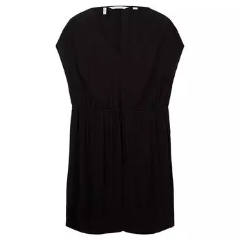 Платье Tom Tailor Batsleeve Crinkle, черный
