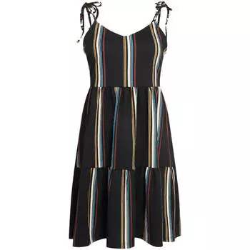 Платье Tom Tailor Denim Dress With Straps, черный