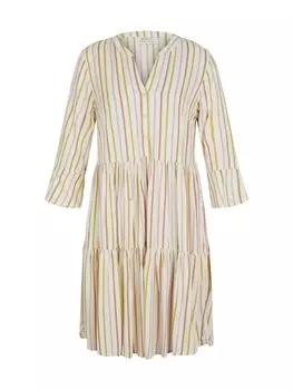 Платье TOM TAILOR Denim PRINTED BABYDOLL, разноцветный