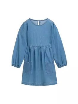 Платье TOM TAILOR Dress, синий деним