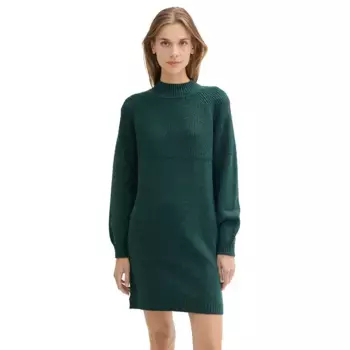 Платье Tom Tailor Knit Mock Neck, зеленый