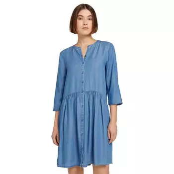Платье Tom Tailor Tencel Placket, синий