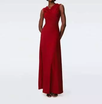 Платье Томаса в цвете металлик-красный Diane von Furstenberg