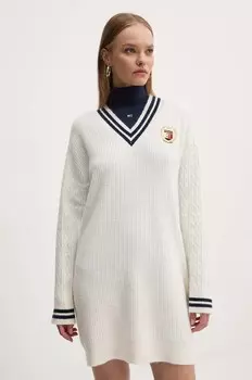 Платье Томми Джинс Tommy Jeans, бежевый