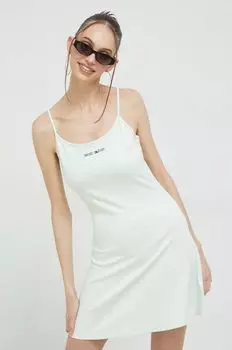 Платье Томми Джинс Tommy Jeans, зеленый