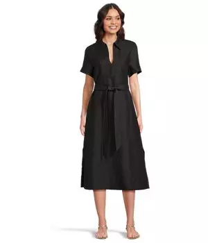 Платье Tommy Bahama Coastalina Popover Midi Dress, черный