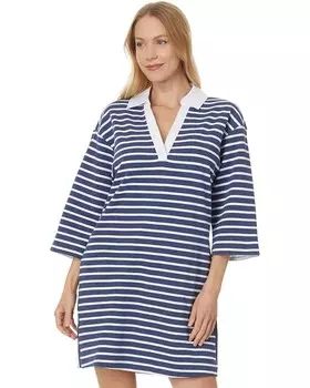Платье Tommy Bahama Jovanna Stripe 3/4 Sleeve Dress, цвет Island Navy Heather
