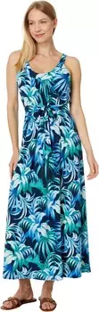 Платье Tommy Bahama Legendary Leaves Maxi Dress, цвет Island Navy
