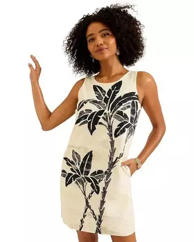Платье Tommy Bahama Peninsula Palms Sleeve Shift Dress, цвет Coconut