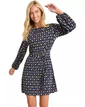 Платье Tommy Bahama Reversible Diamond Cay Long Sleeve Short Dress, цвет Coastline