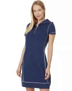 Платье Tommy Bahama Tobago Bay 1/2 Zip Short Dress, цвет Island Navy