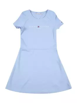 Платье TOMMY HILFIGER Dress, светло-голубой