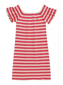 Платье TOMMY HILFIGER Dress, темно-розовый
