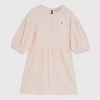 Платье Tommy Hilfiger Kids' Puff Sleeve, розовый