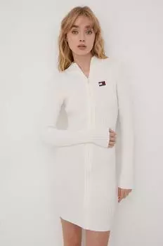 Платье Tommy Jeans, бежевый