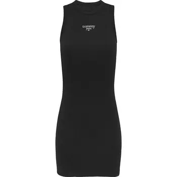 Платье Tommy Jeans Ess Logo 1 Bodycon short, черный