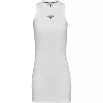 Платье Tommy Jeans Ess Logo 1 Bodycon, белый