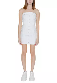 Платье Tommy Jeans мини, белый
