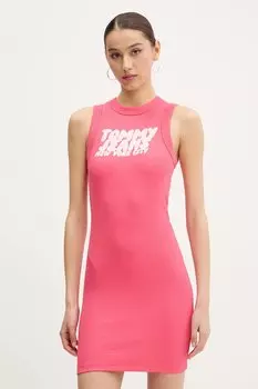 Платье Tommy Jeans, розовый