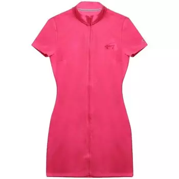 Платье Tommy Jeans Signature, розовый