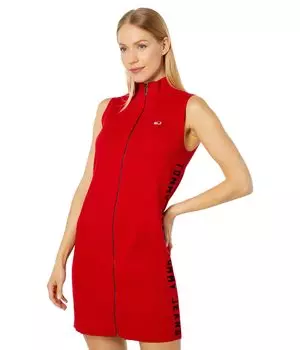 Платье Tommy Jeans, Sleeveless Zip Front Sweaterdress