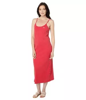 Платье Tommy Jeans, Washed Rib Midi Dress