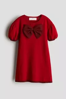 Платье тонкой вязки H&M, красный