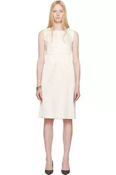 Платье-трансформер миди из эластичного атласа Off-White MM6 Maison Margiela