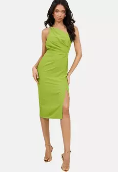 Платье-трансформер PETITE FIT - ONE SHOULDER METAL TRIM RUCHED Lipsy, зеленый