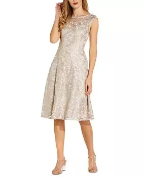 Платье трапециевидной формы с вышивкой Adrianna Papell