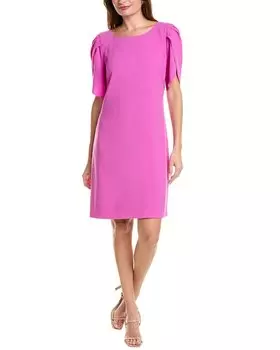 Платье-трапеция Elie Tahari с рукавами-тюльпанами, фиолетовый