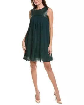 Платье-трапеция Gracia с плиссировкой, зеленый