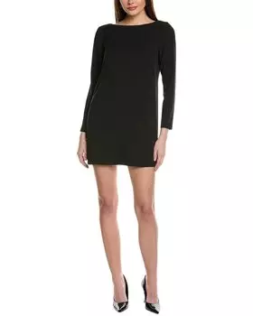 Платье-трапеция Kenneth Cole с открытой спиной и драпировкой, черный