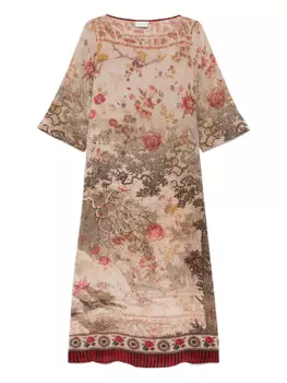 Платье-трапеция макси Pierre-Louis Mascia, красный