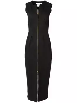 Платье-трапеция на молнии Carolina Herrera, черный