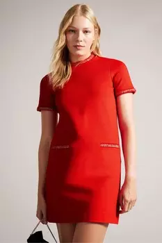 Платье-Трапеция Rozlia понте Ted Baker, красный