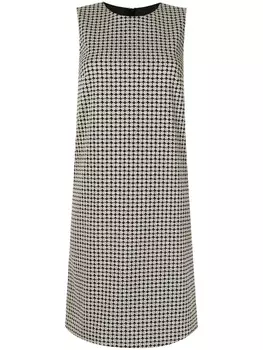 Платье-трапеция с принтом Paule Ka, черный