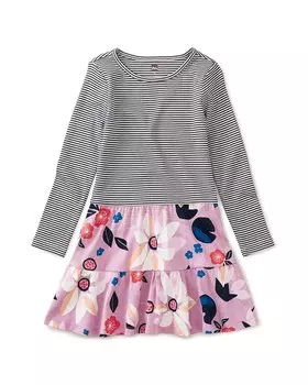 Платье-трапеция Tea Collection с многоуровневой юбкой, цвет multi