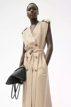Платье тренч H&M, бежевый