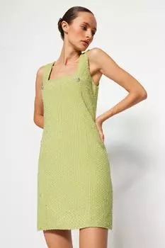 Платье Trendyol без рукавов, зеленый