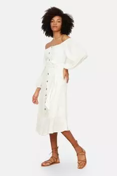 Платье Trendyol миди, экру