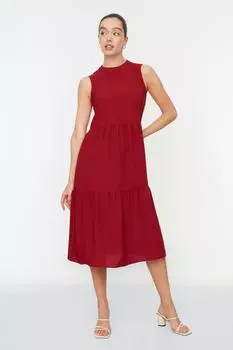 Платье Trendyol миди, бордовый