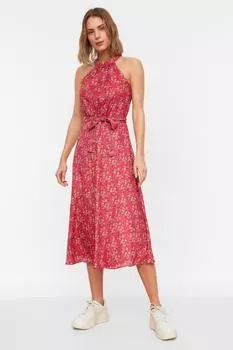 Платье Trendyol миди, розовый