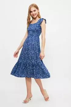 Платье Trendyol миди, темно-синий