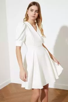 Платье Trendyol мини, экру